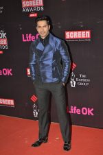 Varun Dhawan at Life Ok Screen Awards red carpet in Mumbai on 14th Jan 2015